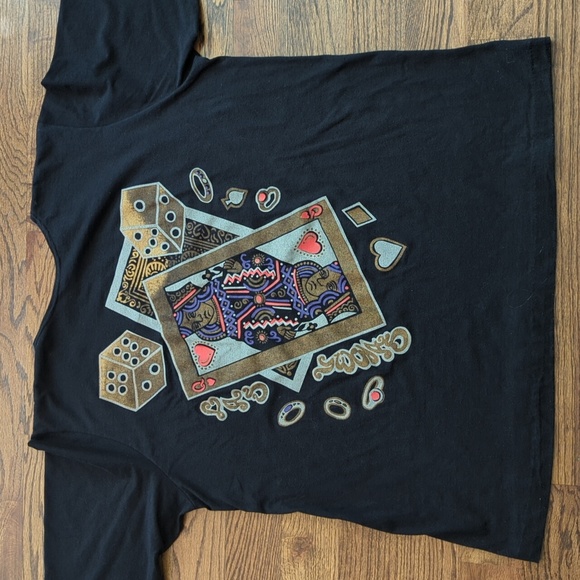 Las Vegas T-shirt, long sleeves, Dice & Cards, Roaman's - Picture 3 of 12